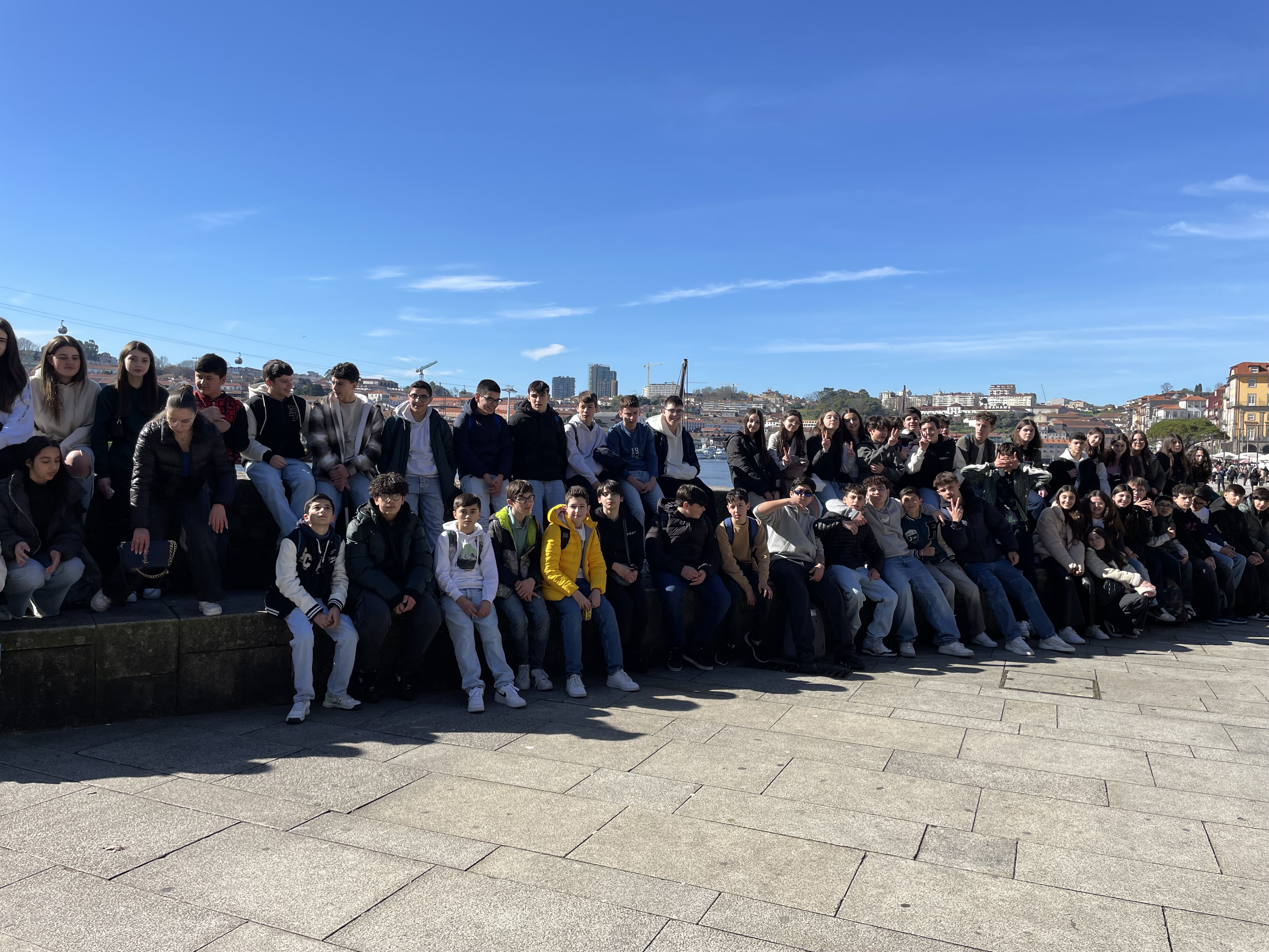 Alunos dos 8º anos em visita de estudo ao Porto